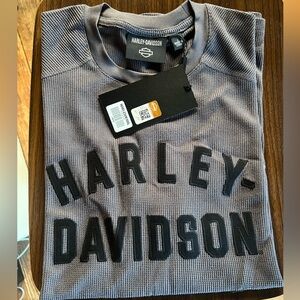 NWT Harley Davidson Dark Grey The Knit Tee